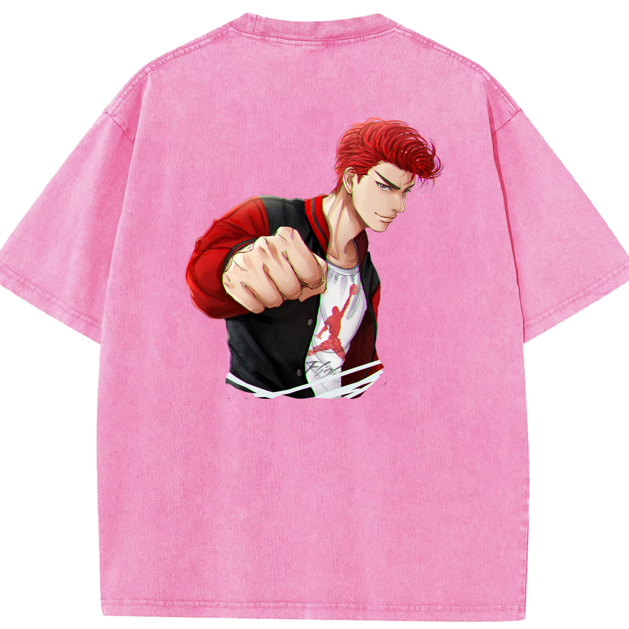 （画像用） SLAM DUNK／スラムダンク 綿100% ヴィンテージ風 半袖Tシャツ（背面プリント）